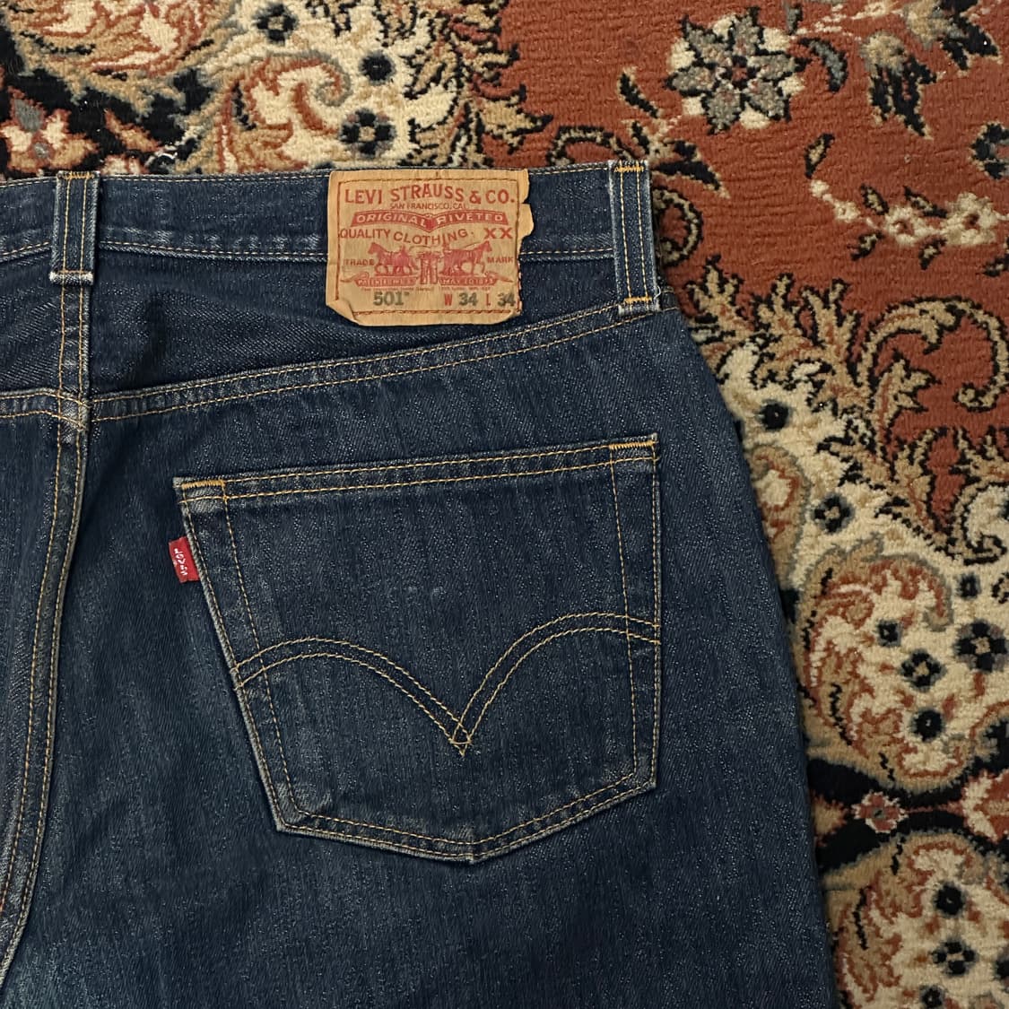 리바이스 501 스트레이트 진청 (34) 상품이미지2