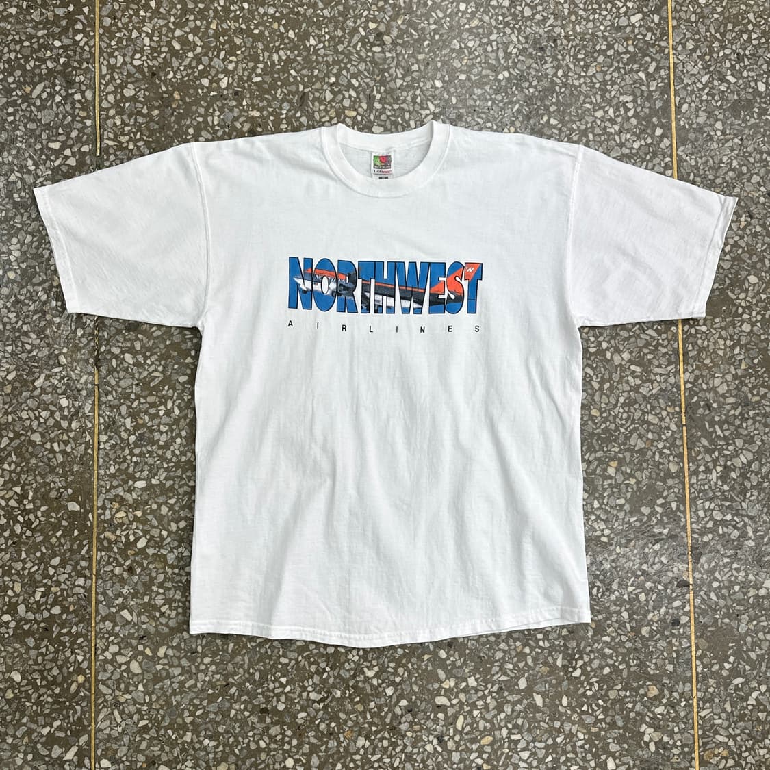 Early 00s FOTL 노스웨스트 에어라인 티셔츠 XL 상품이미지1