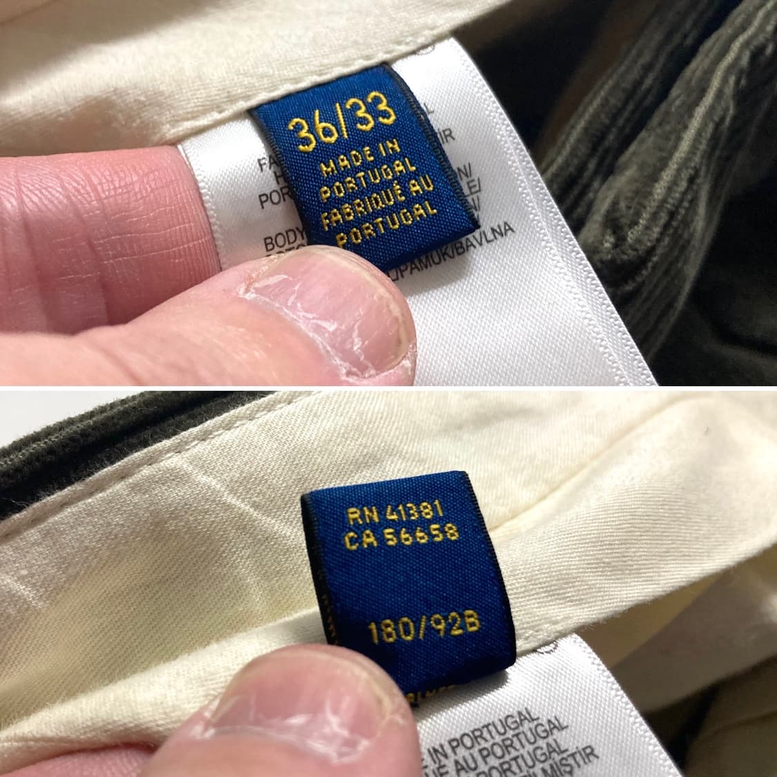 (거의 새것)00s 폴로 랄프로렌 코듀로이 팬츠 36-38 상품이미지6