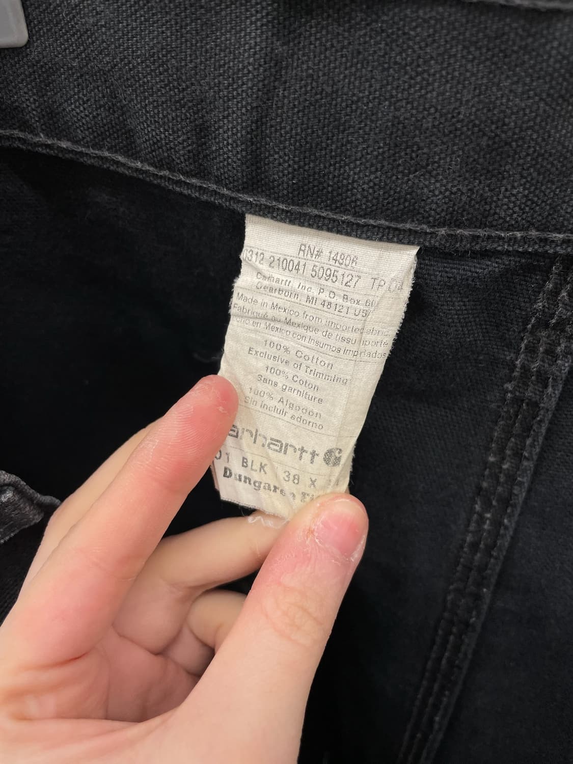 Carhartt 칼하트 더블니 데님 패치워크 커스텀 팬츠 상품이미지10