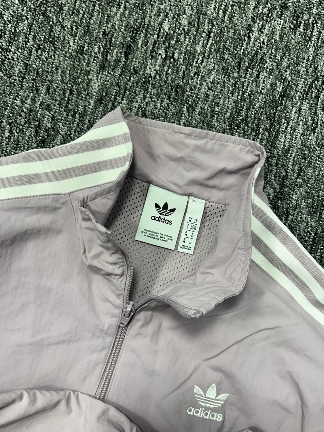 아디다스 라벤더 우븐 트랙탑 바람막이 M 상품이미지5