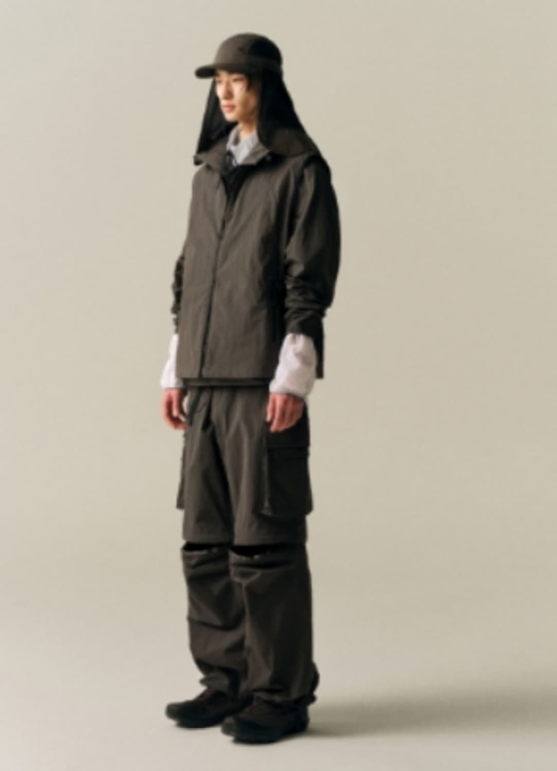 무탠다드 와이드 벨티드 디태처블 카고 팬츠 상품이미지4