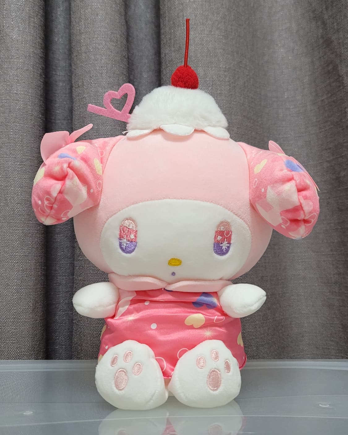 산리오 마이멜로디 인형 25cm 반택포 크림소다 파르페 중형 봉제인형 상품이미지1