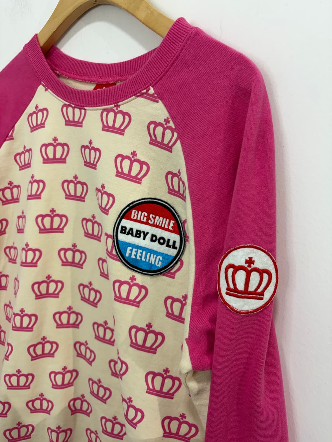 베이비돌 핑크 맨투맨 티셔츠 상품이미지6