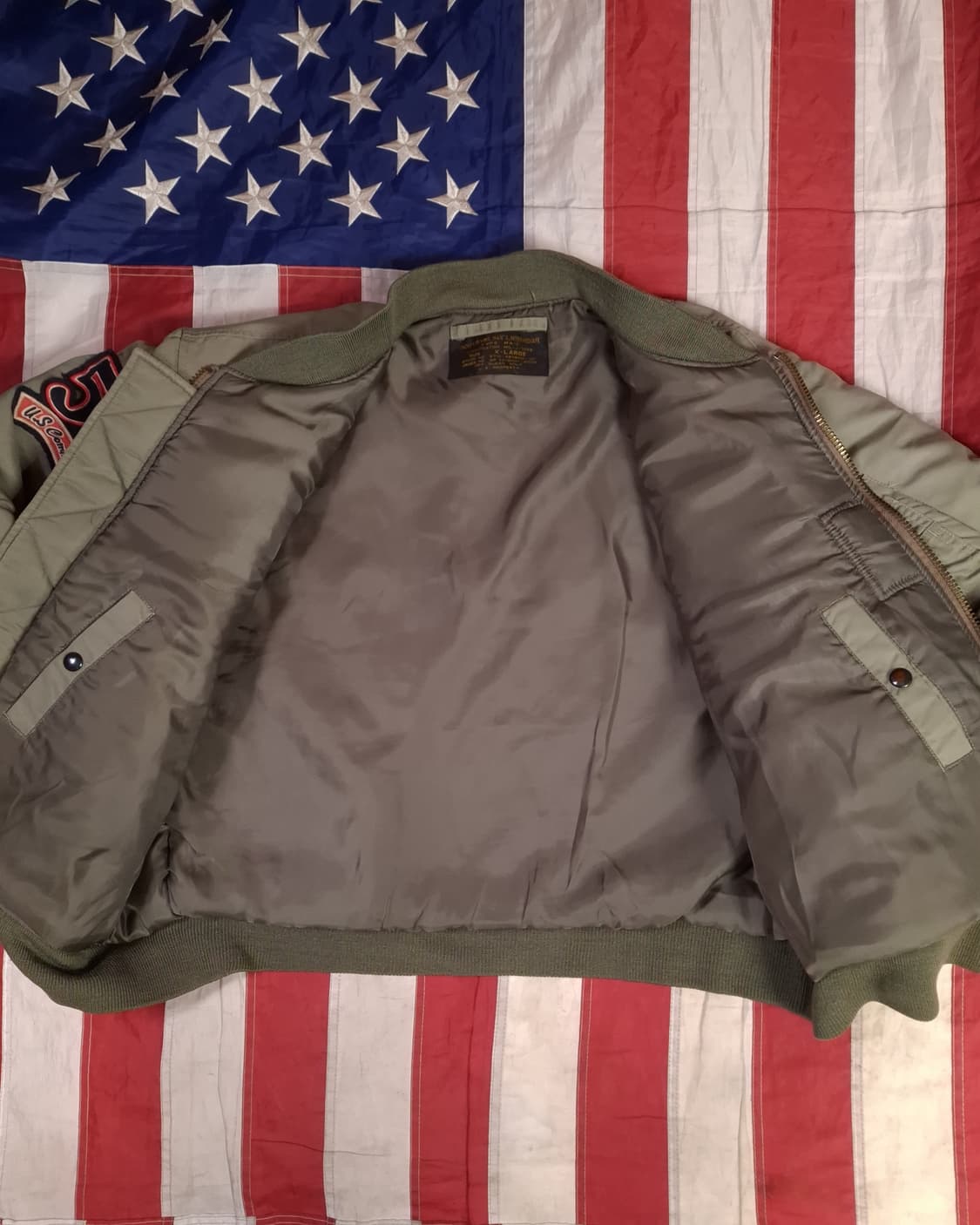 밀리터리 USA MA-1 TYPE 엠브로이드 항공자켓 상품이미지8