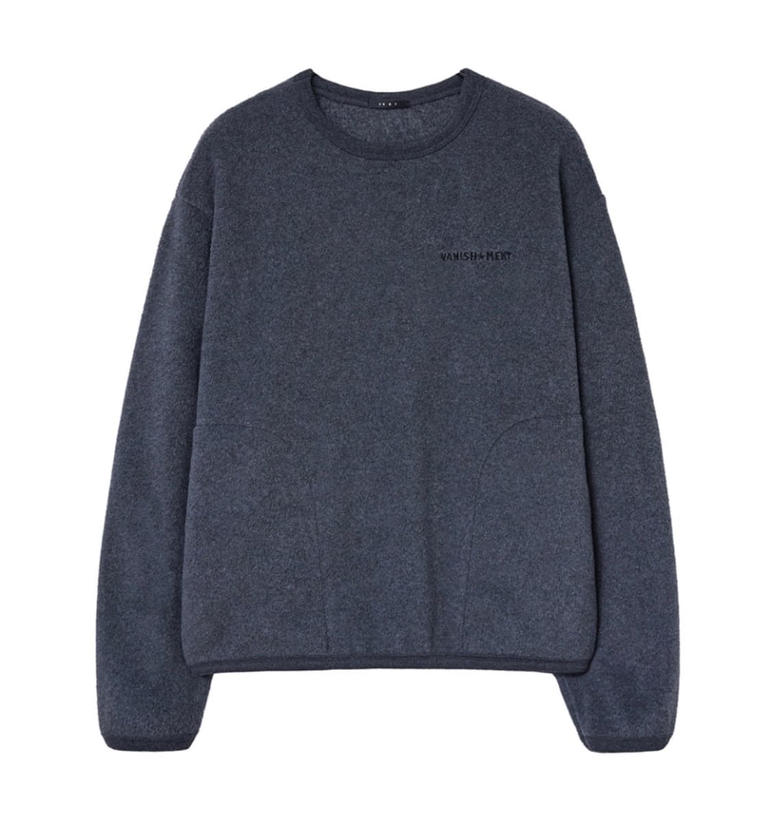 바니쉬먼트 맨투맨 차콜 flower fleece mtm 상품이미지2