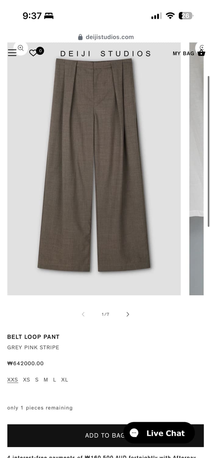 deiji studio belt loop pant L 상품이미지5