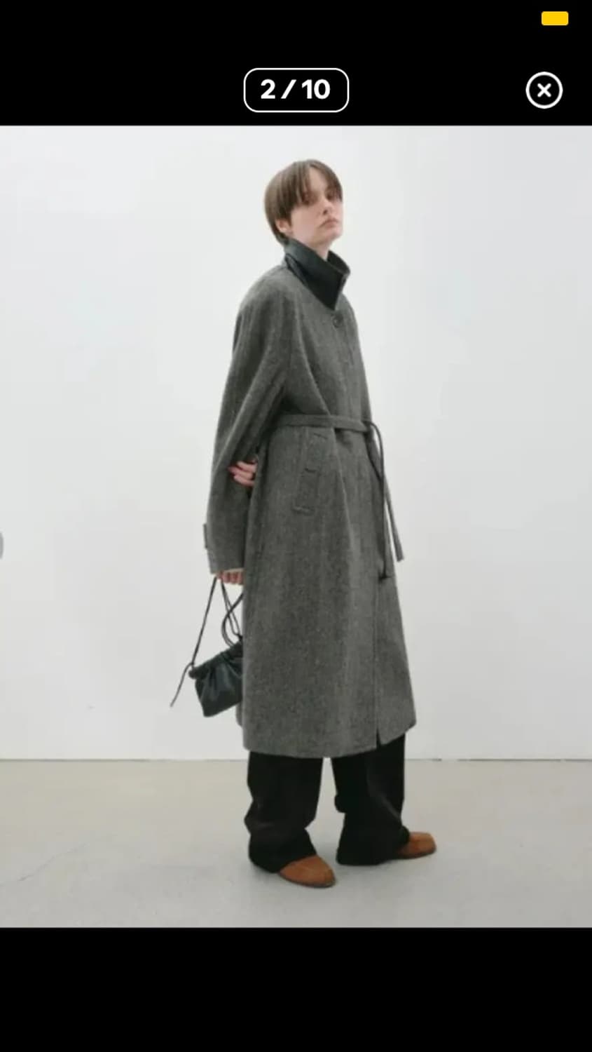 알테 울 헤링본 롱코트 상품이미지1