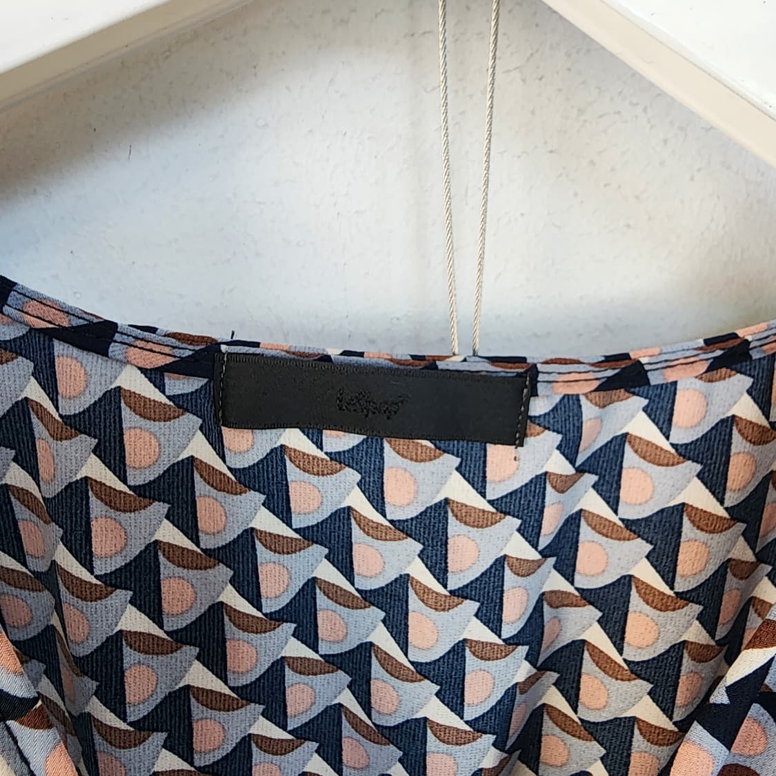 명품 패턴 롱 원피스 랩 스타일 상품이미지5