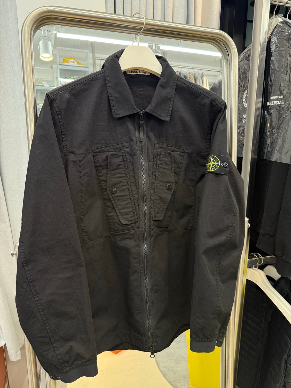 24ss 스톤아일랜드 가먼트 다이드 오버셔츠 L  상품이미지1