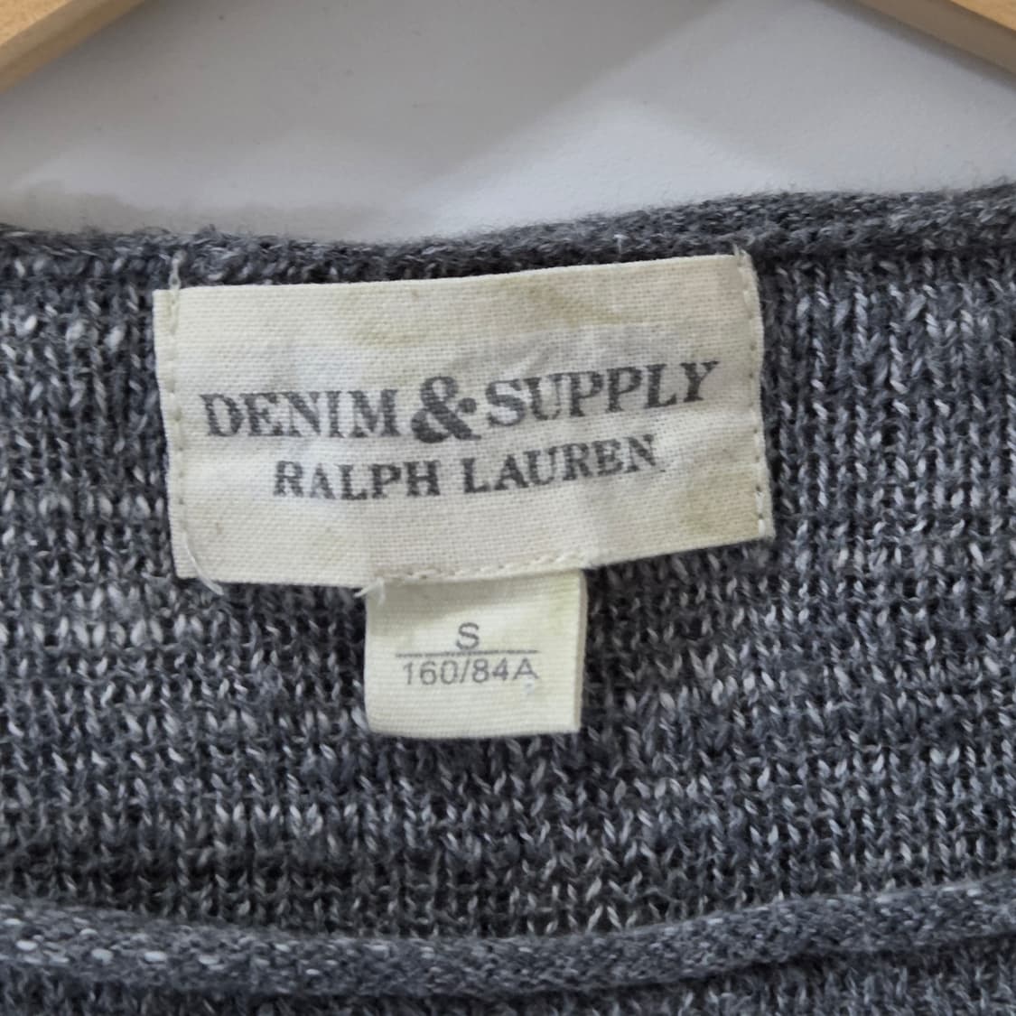 데님앤서플라이 보트넥 가오리 니트 S 상품이미지4