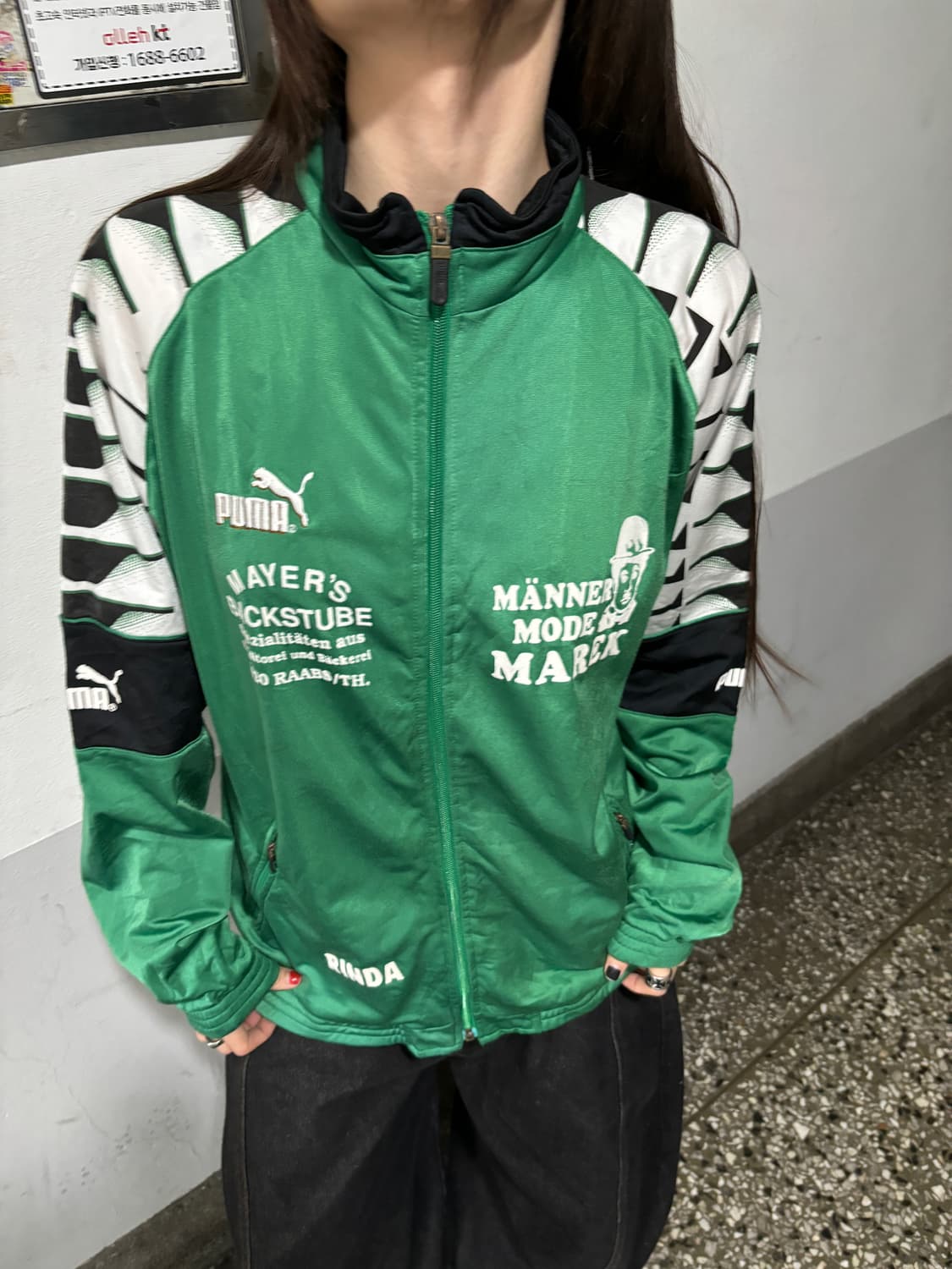 90s PUMA 올드스쿨 펑크프린팅 져지 트랙탑 상품이미지2