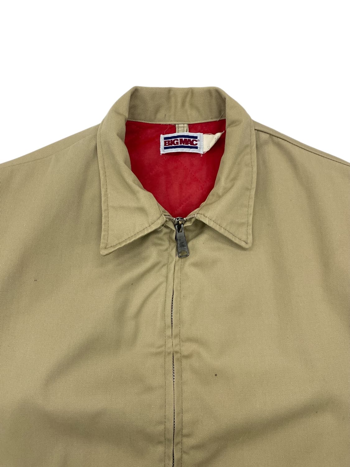 7-80‘s 빅맥 레드 퀼팅 안감 워크 자켓 상품이미지3