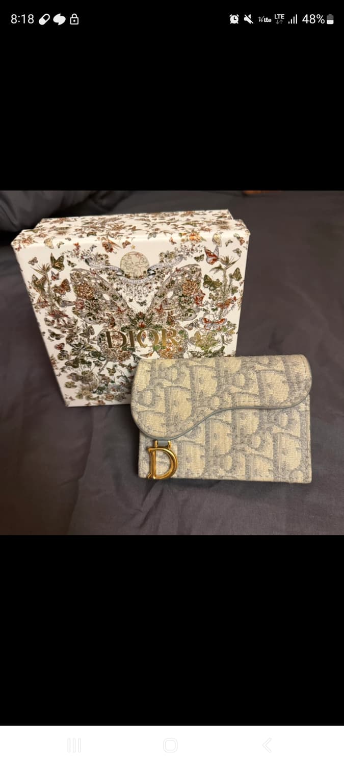 디올 오블리크 새들플랩 카드지갑 상품이미지6