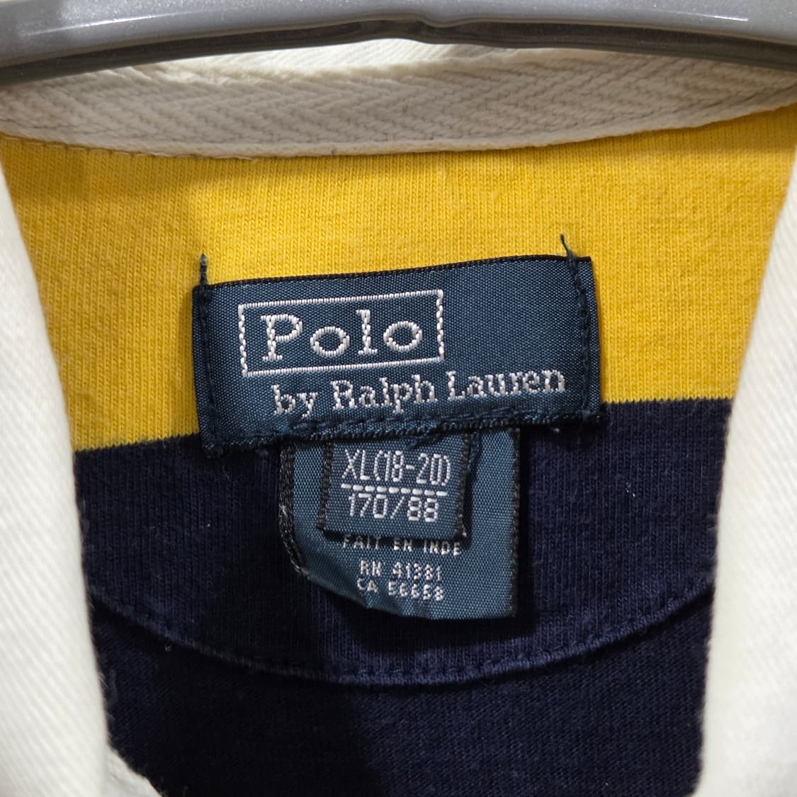 폴로랄프로렌 스트라이프 럭비티 XL(18/20) 상품이미지3