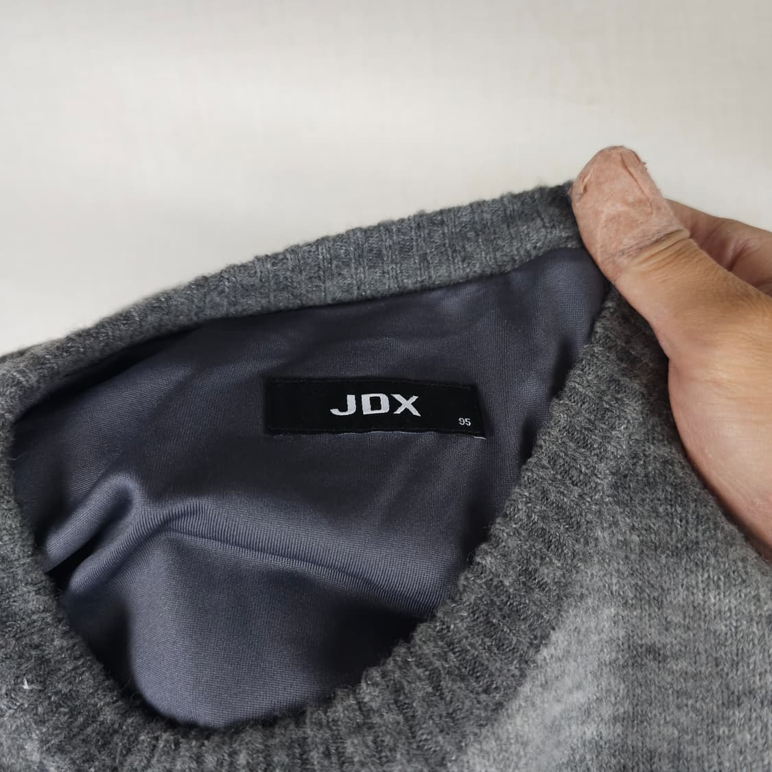 JDX 방풍 라운드니트티 남자95사이즈  상품이미지3