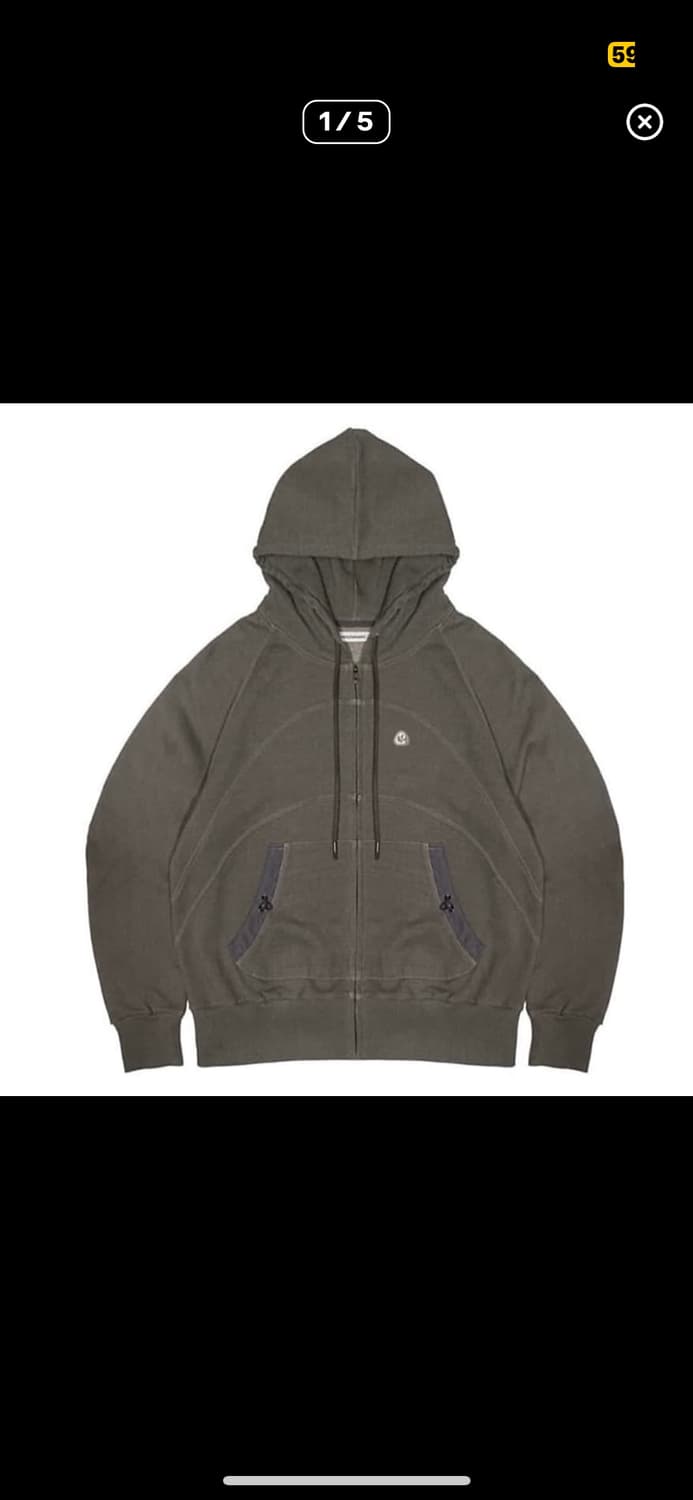 코이세이오 후드집업 카키 상품이미지1