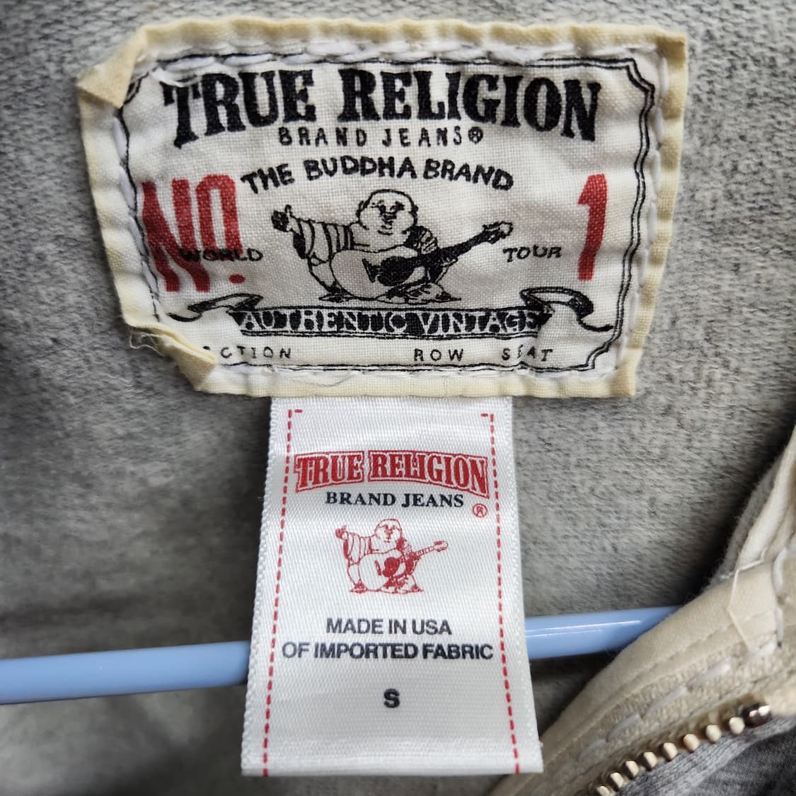 트루릴리전 빅프린팅 스티치 디테일 후드집업 S(S) 상품이미지5