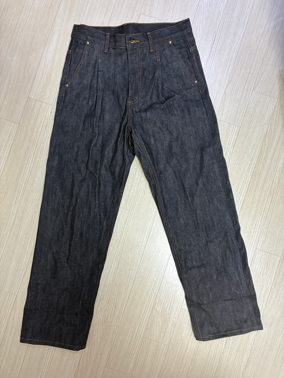 빈티지 흑청 생지 데님 상품이미지2