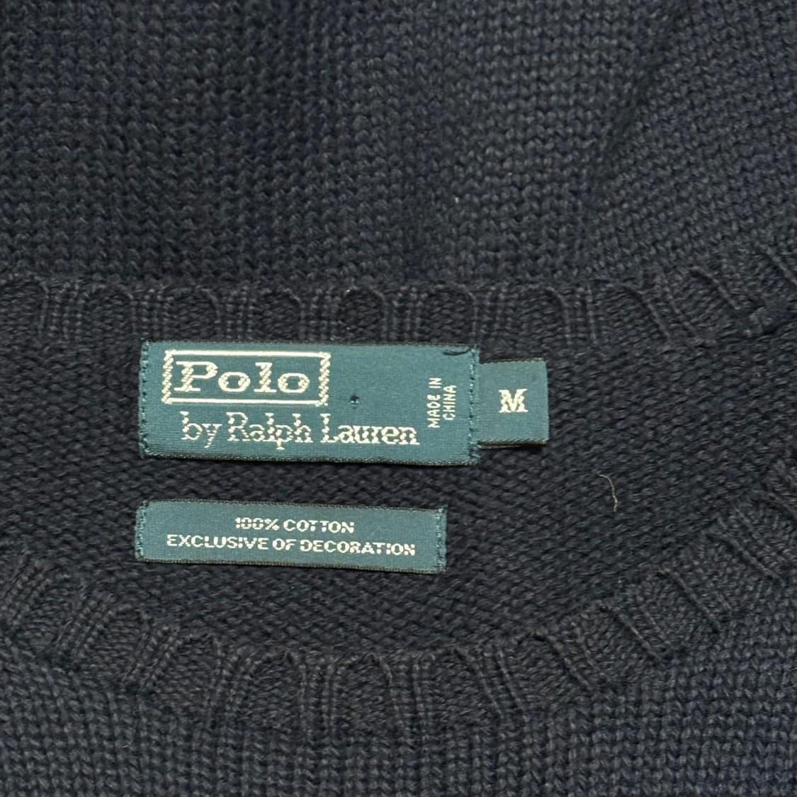 M 폴로랄프로렌 네이비 코튼 니트 상품이미지4