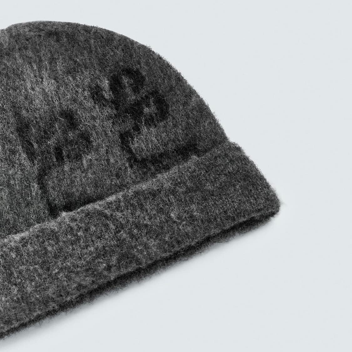 자라 X SR_A 로고 비니 그레이 새상품 상품이미지2