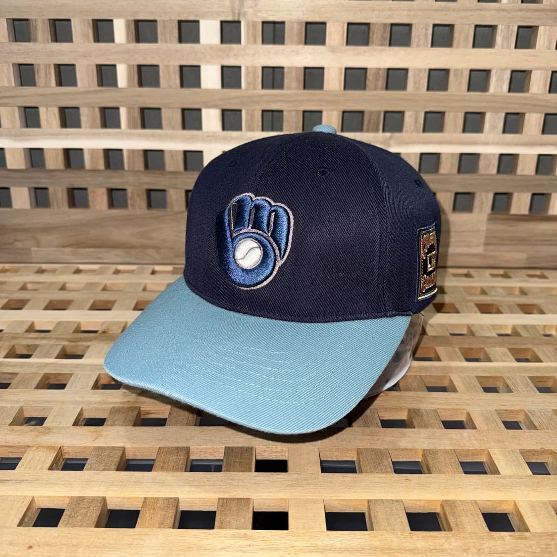 mlb 밀워키 브루어스 쿠퍼스타운 투톤 캡 상품이미지1