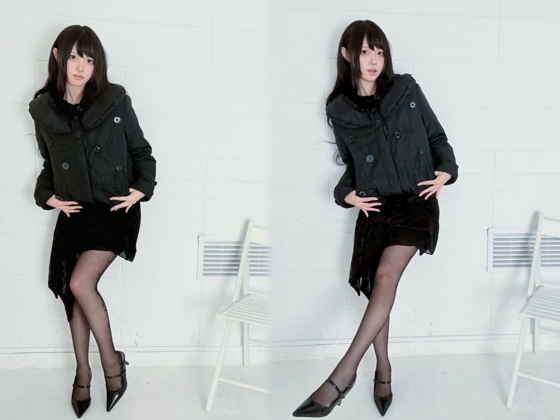 Custom🐾)Big Buttons frill padded jumper 상품이미지4