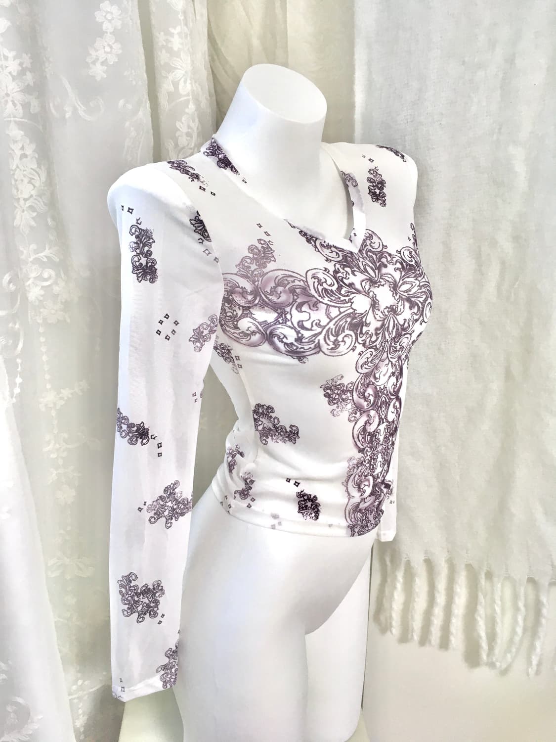 오리엔탈 펑크 프린팅 롱슬리브 상품이미지3