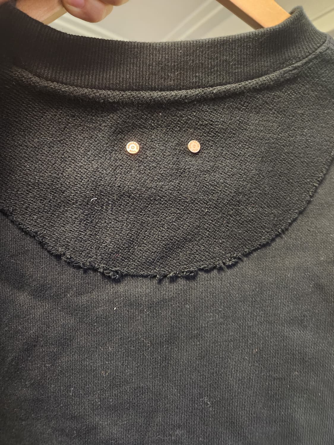 앤더슨벨 x 아식스 콘트라스트 스웨트셔츠 블랙 상품이미지2