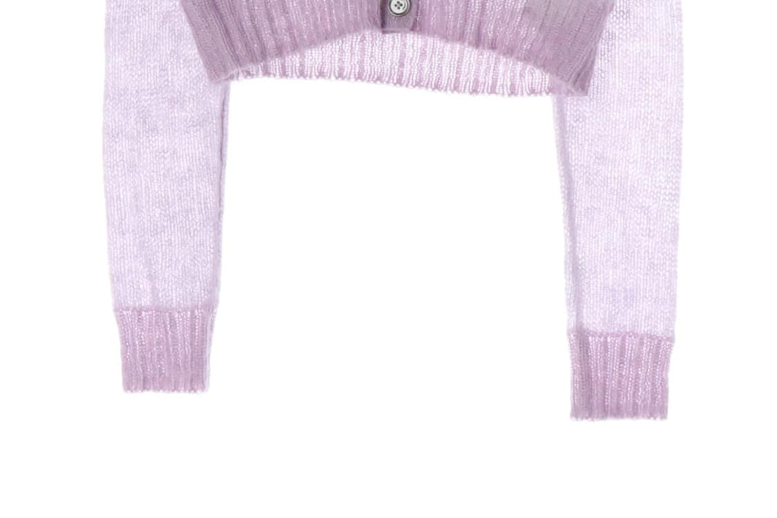 아크네 스튜디오 울모헤어70% 라벤더 브이넥 니트 가디건 XS
 상품이미지5