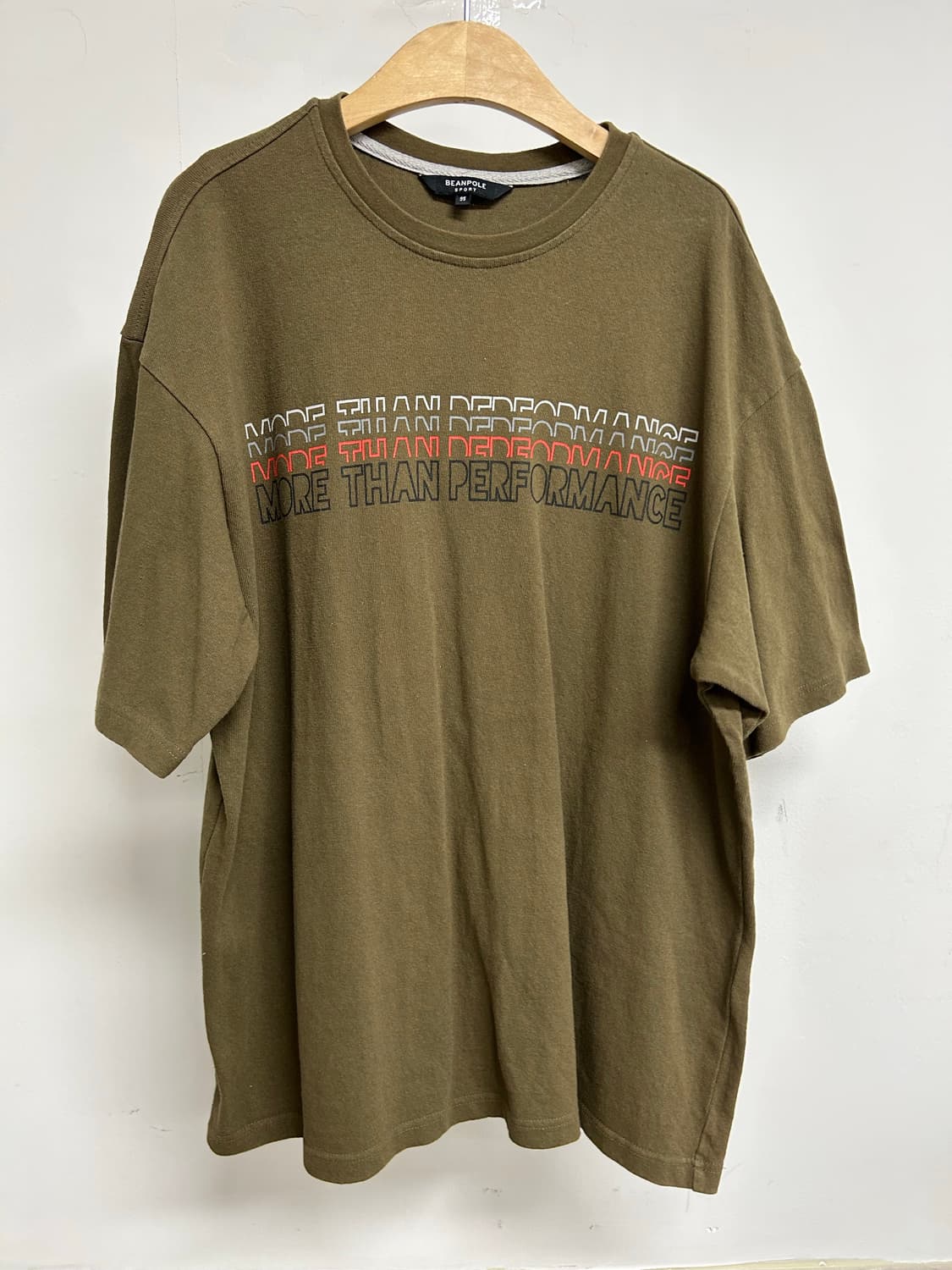 빈폴 스포츠 카키색 반팔 티셔츠 95 상품이미지1