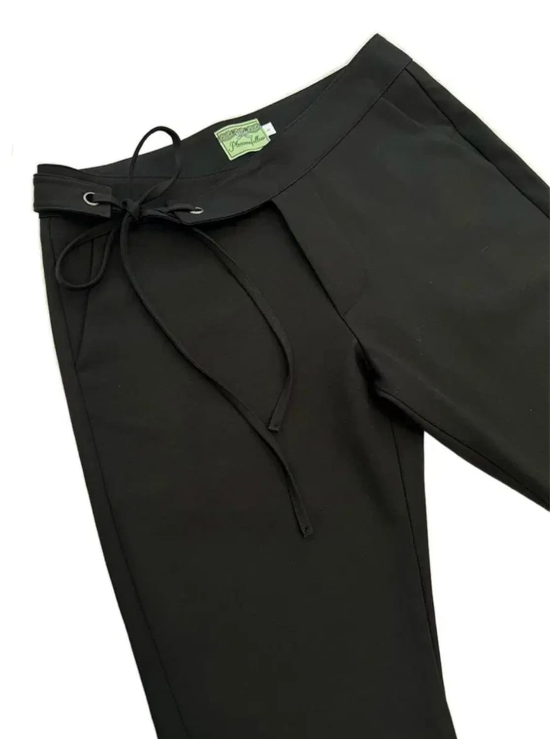 플리노팔로우 소피아 리본 부츠컷 슬랙스 블랙 1사이즈 상품이미지1