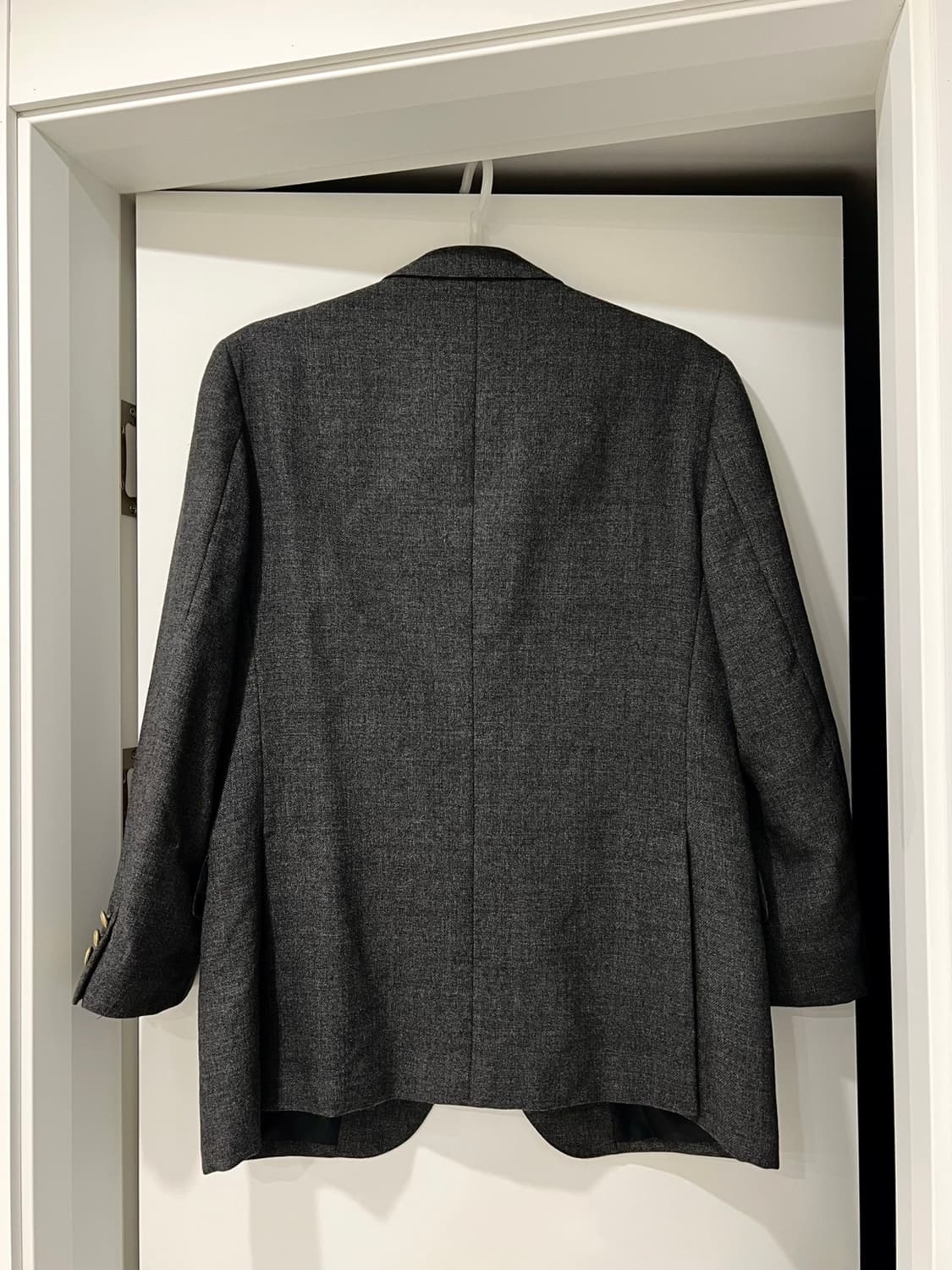 뉴울 100 금장 클래식 딥 그레이 자켓 상품이미지5