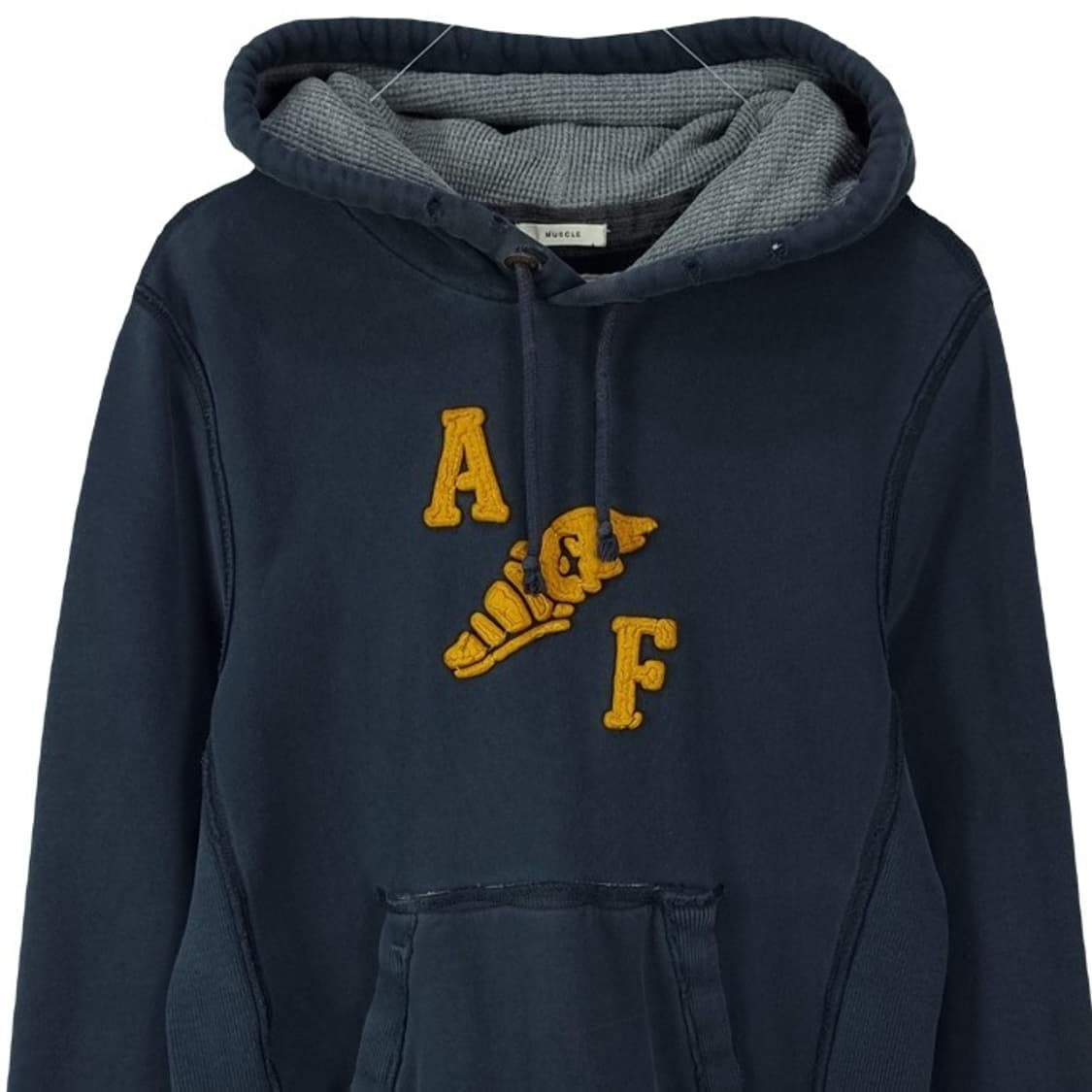 [아베크롬비] Y2K 로고 패치 후드티 네이비 M18529 상품이미지4