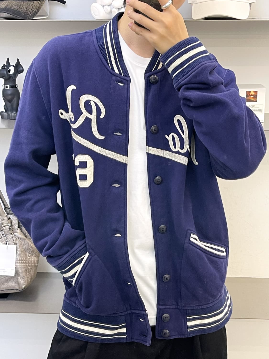 폴로 랄프로렌 RL 67 베이스볼 바시티 자켓 상품이미지2