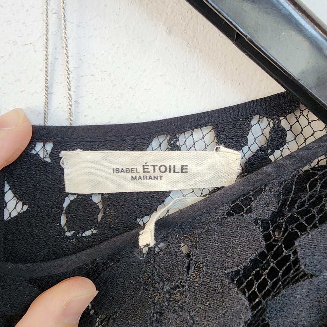  이자벨마랑 에뚜왈 블랙 레이스 롱 원피스 상품이미지5