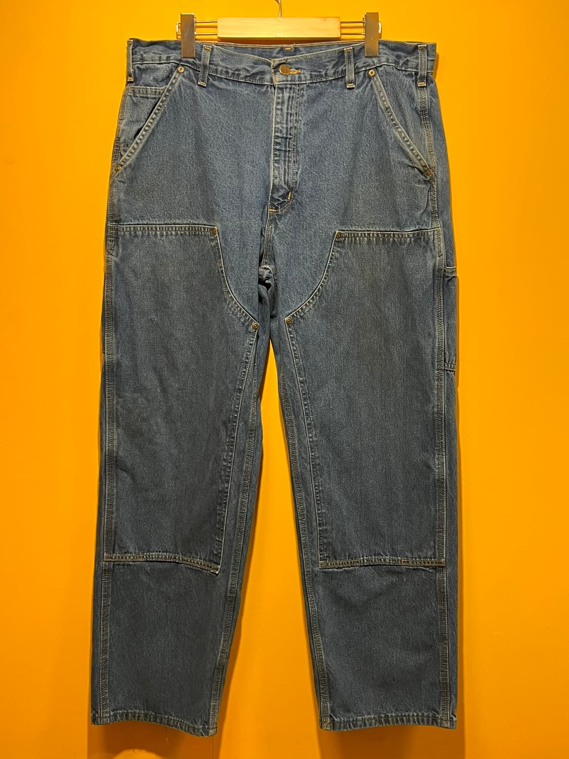 [36x30] 칼하트 B273 DST 데님 더블니 카펜터 워크팬츠 상품이미지1