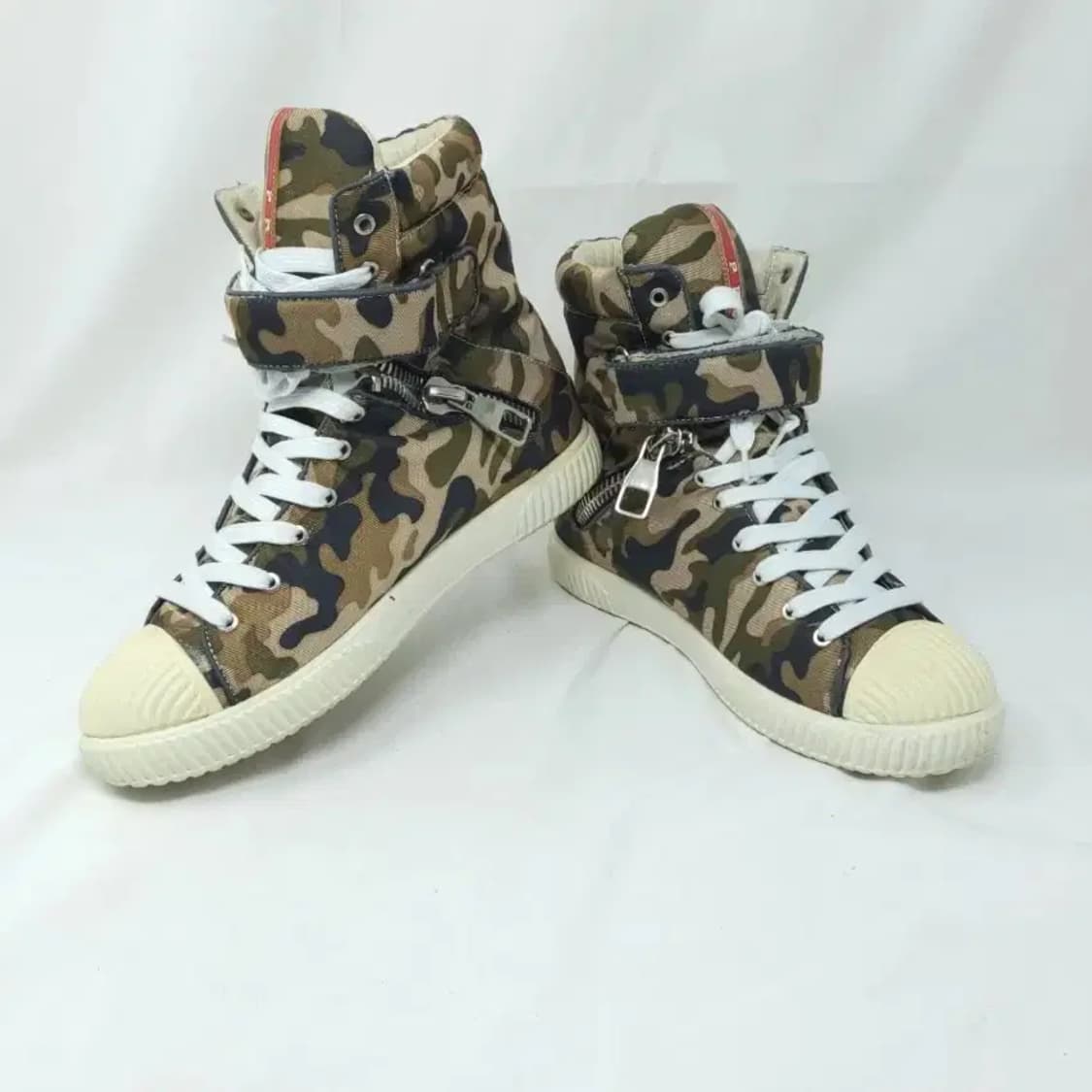 프라다 더블지퍼 하이탑 스니커즈 운동화 240 상품이미지3