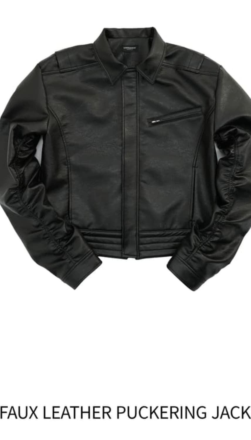 구매)파아카이브 파프롬왓 퍼커링 레더 자켓 2 상품이미지1