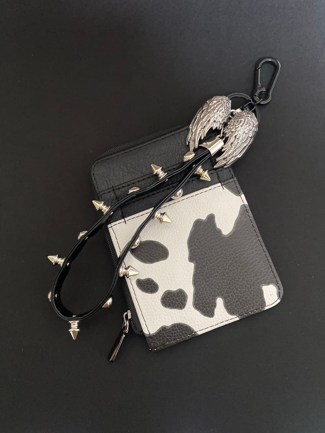 윙 스파이크 스트랩 카드지갑 키체인 상품이미지1