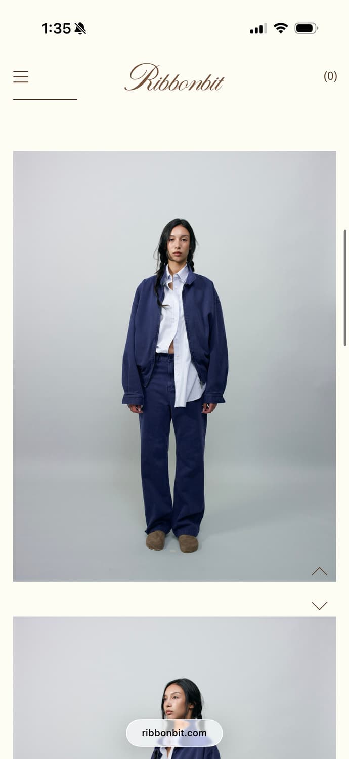 새상품) 리본빛 Dani Denim Jacket - Blue 상품이미지1