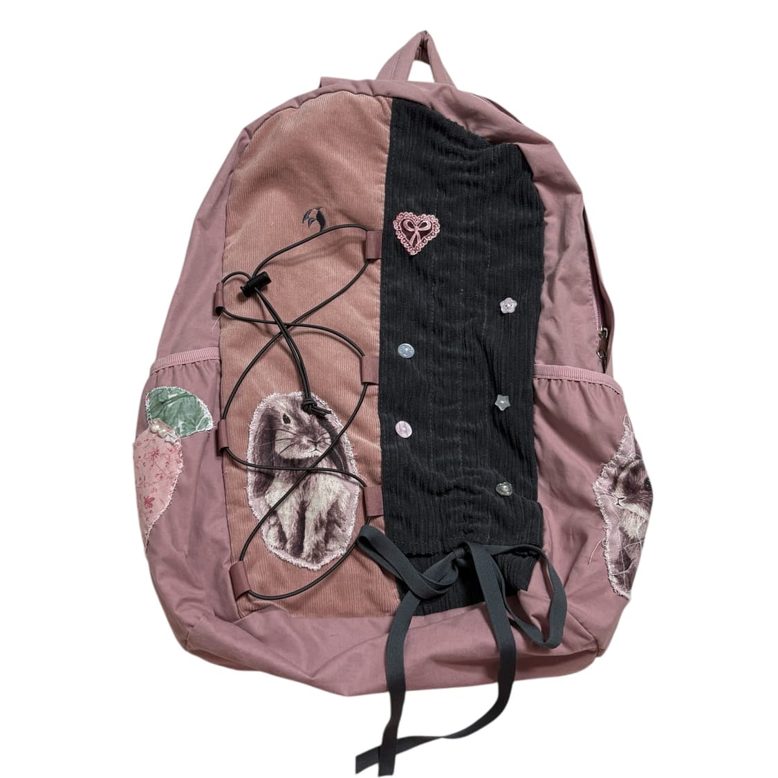 토끼 콜라쥬 백팩 상품이미지1