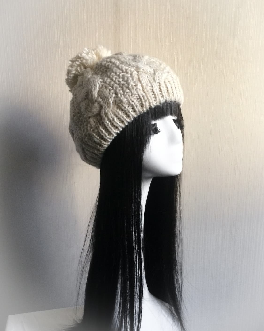 Pom knit beret 상품이미지1
