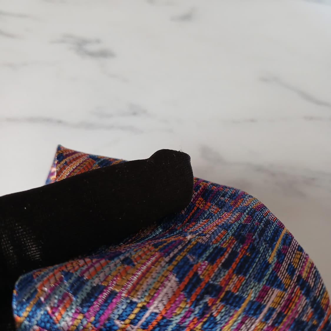 미쏘니 실크 블루 멀티 패턴 넥타이 8.5cm A등급 E860 상품이미지10