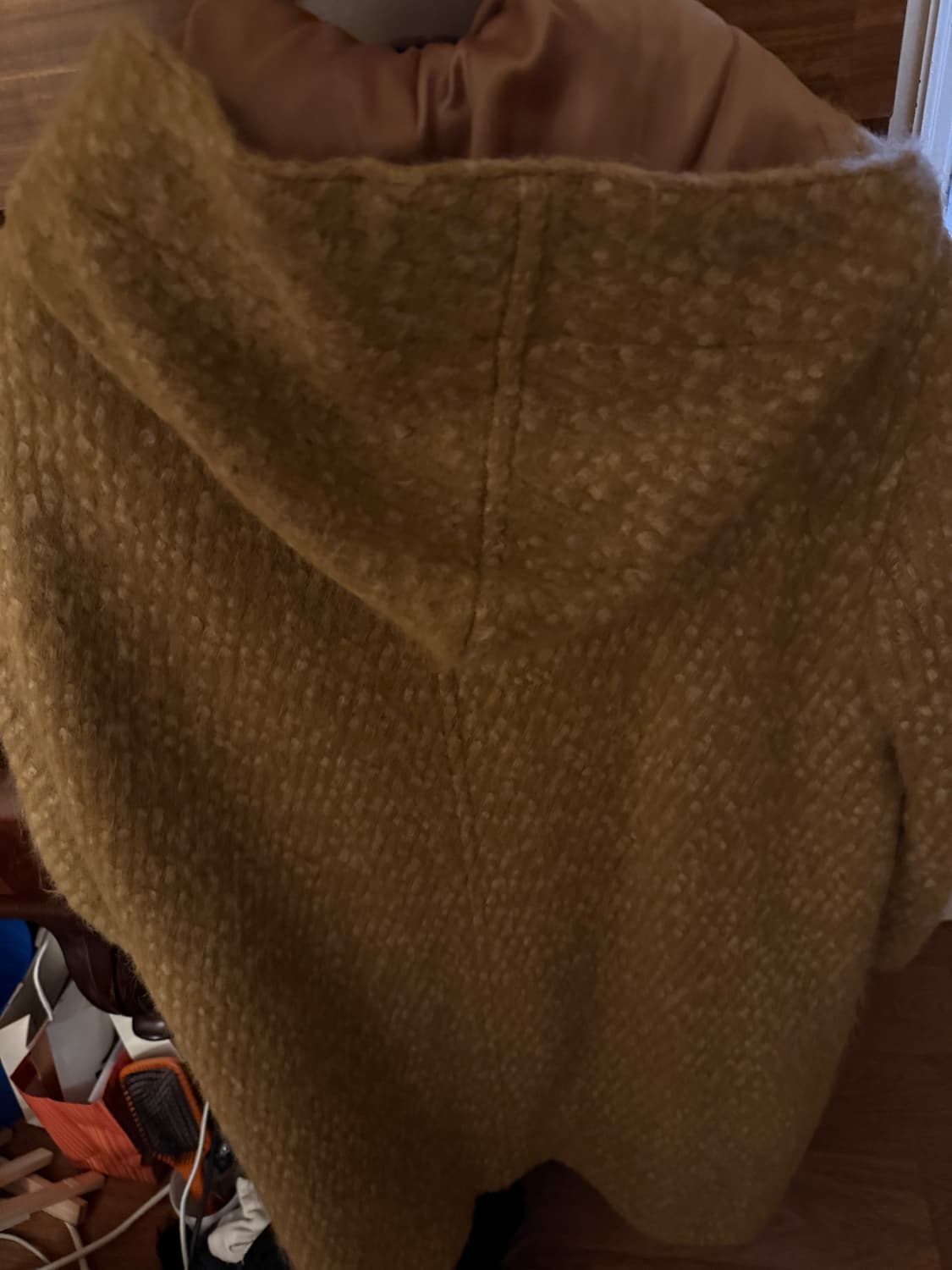 Teak 티크 모헤어 후드 코트 M 상품이미지6