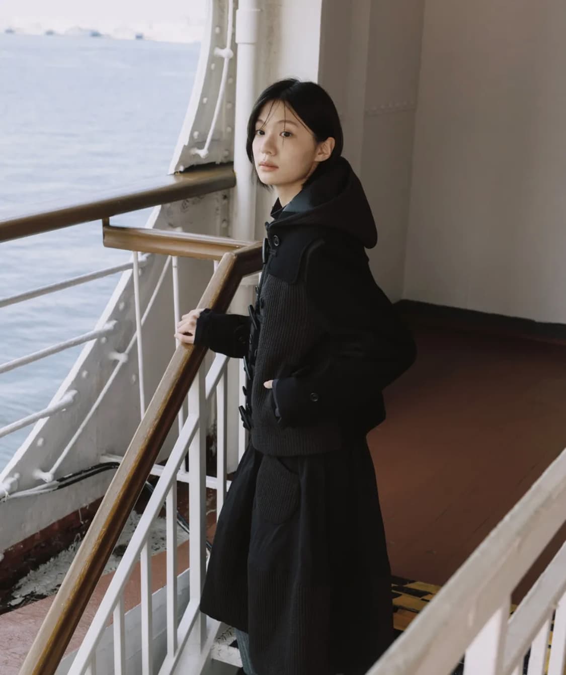 오헤시오 OHESHIO 패디드 밴딩 포켓 스커트(블랙) 상품이미지1