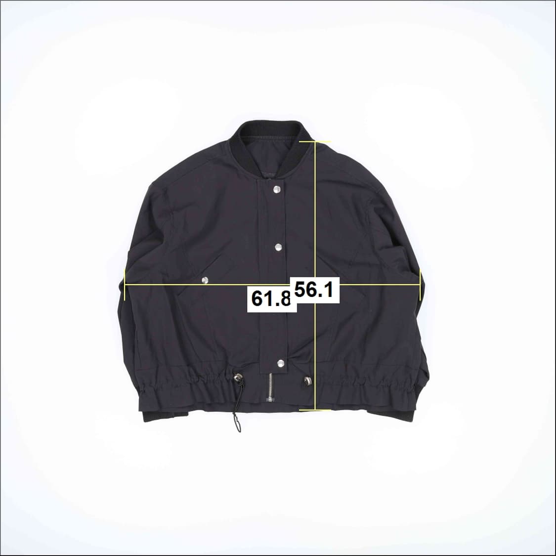 [실측확인] 블랙 블루종 점퍼 자켓 0105J 상품이미지6