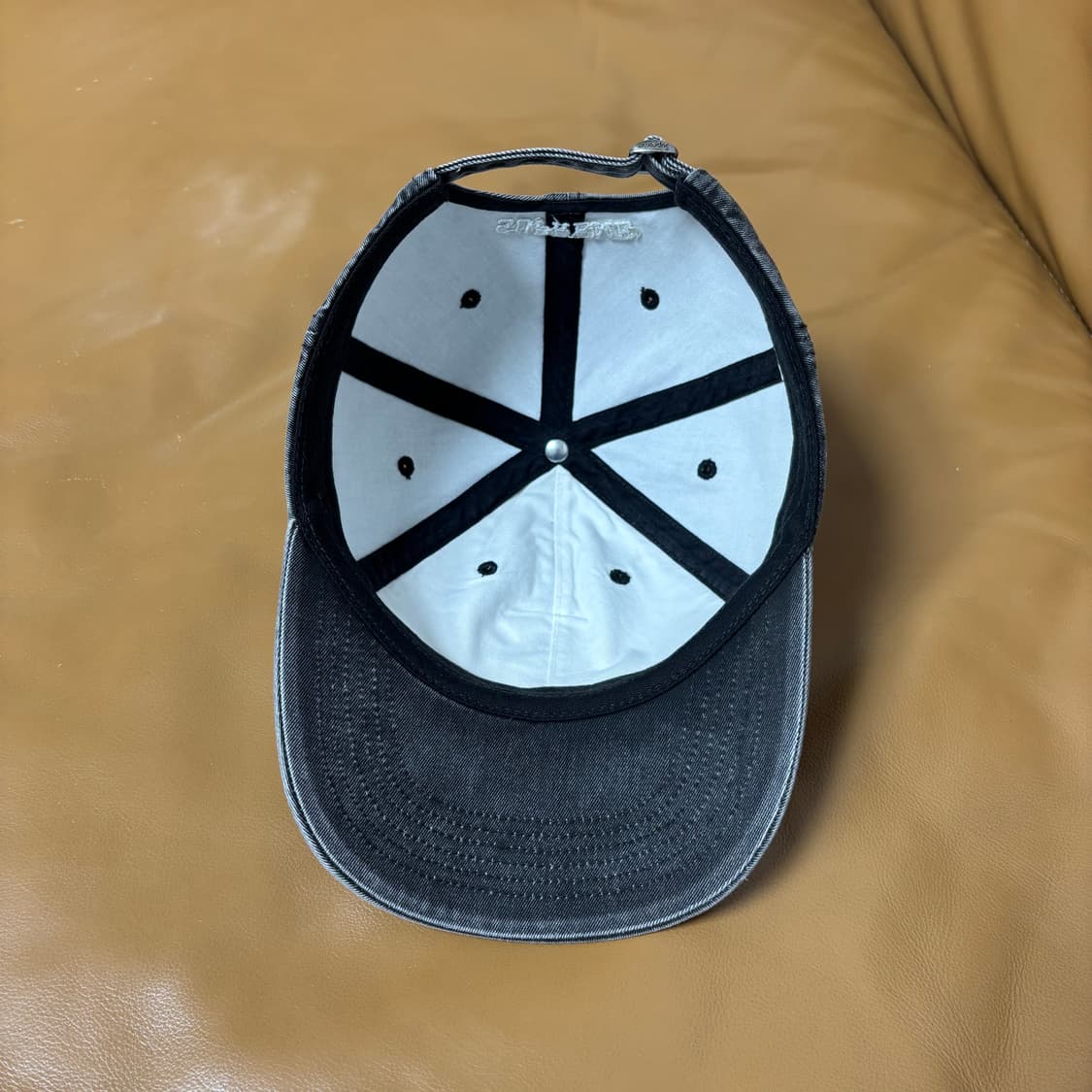 슈프림 S로고 6패널 볼캡 모자 22fw 피그먼트 블랙 상품이미지6