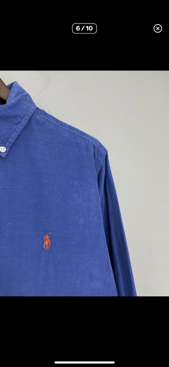 폴로랄프로렌 코듀로이 블루 셔츠  A3581 상품이미지6