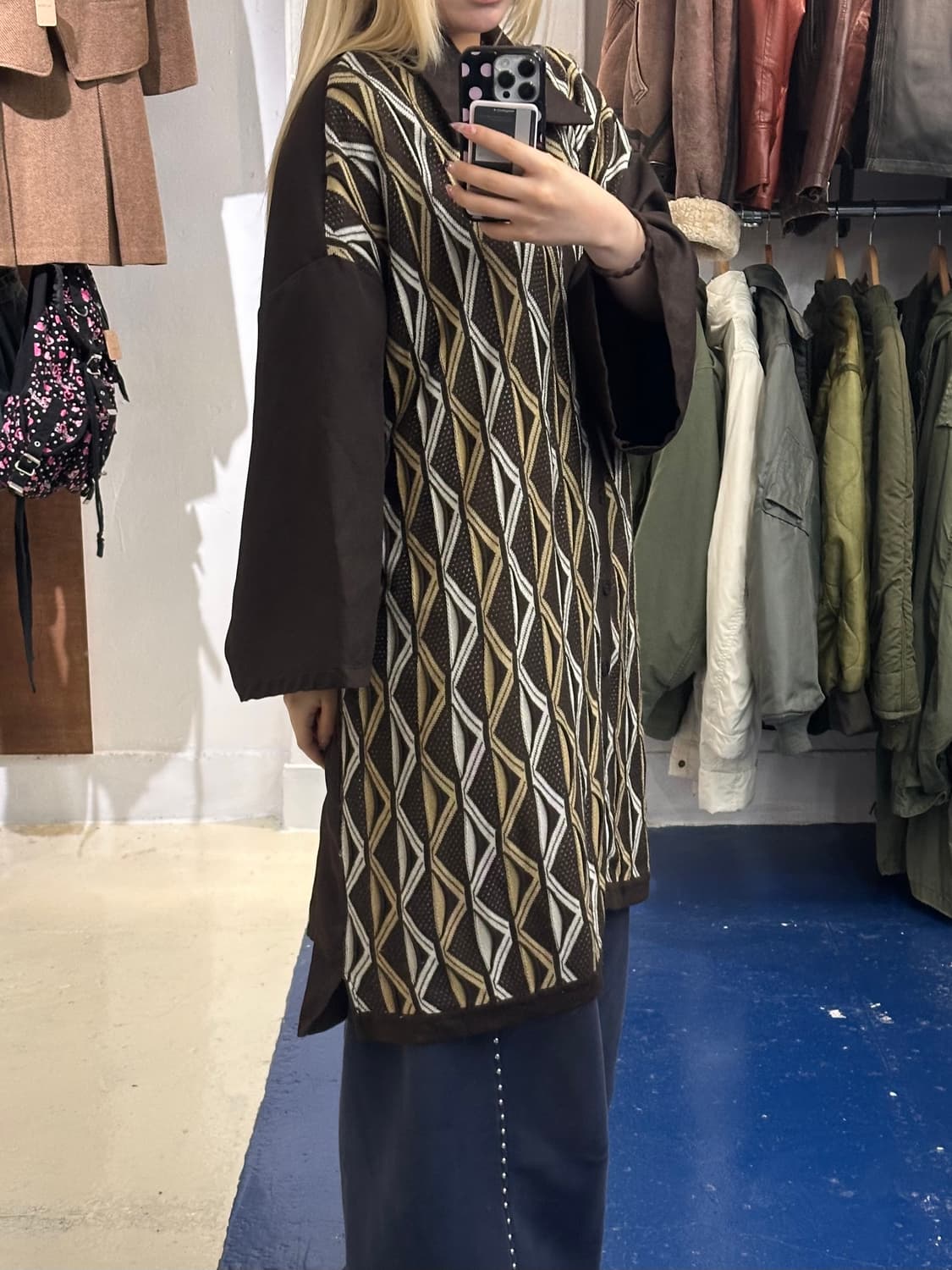 IRVIN JPN 오버사이즈 하프 카라 가디건 상품이미지2